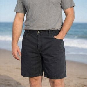 Mountain Hardwear Men’s Black Denim Outdoor Shorts Size 34